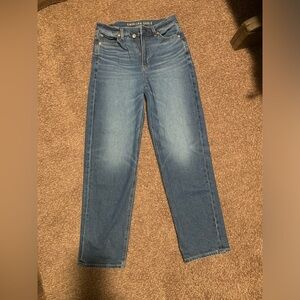 American Eagle, Strigid Super High-Rise Baggy Straight size 4 regular